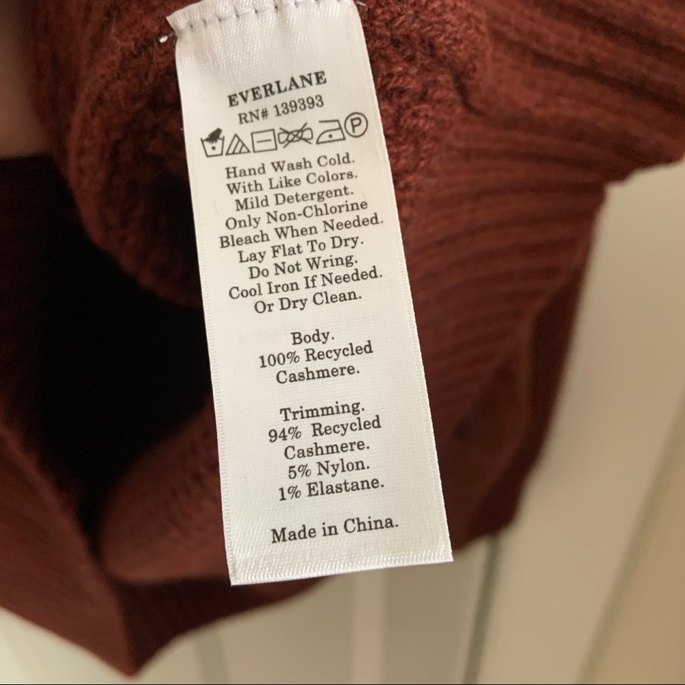 NWT Everlane Oversized Stroopwafel Crew ReCashmere - Picture 9 of 10